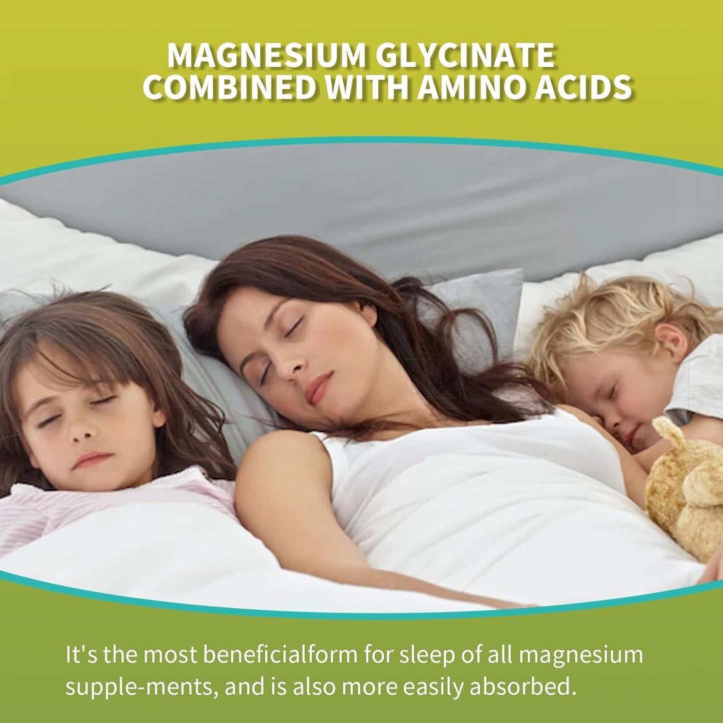 60 Count Healtionist Magnesium Glycinate Gummies for Adults & Kids - Best Supplement for Sleep, Stress, Muscle Relief, Nerve Health - Calm Gummies