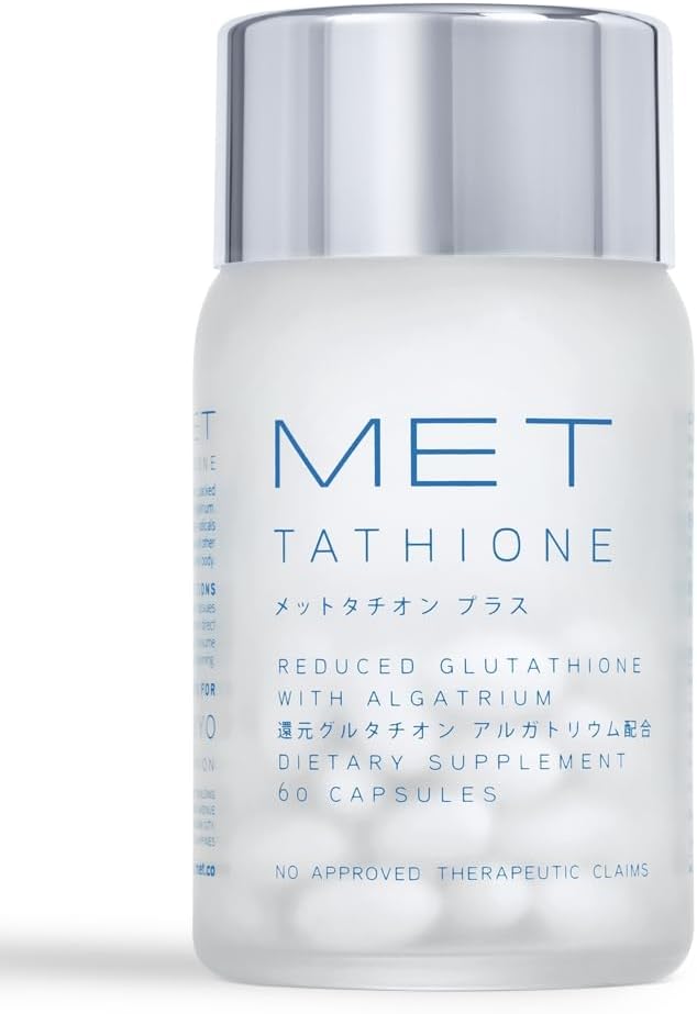 60 Count Met Tathione Authentic Soft Gel Glutathione Capsules with Algatrium