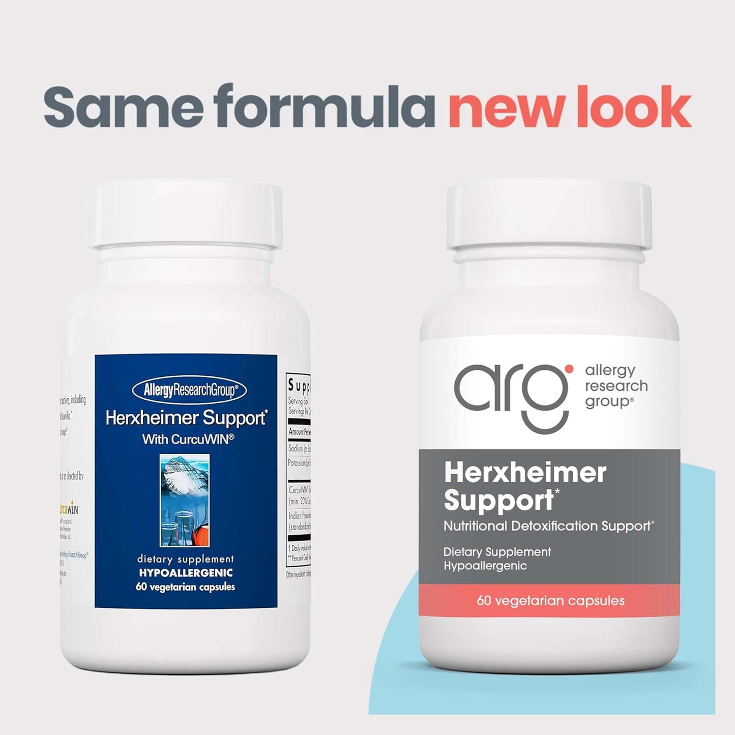 60 Vegetarian Capsules - Allergy Research Group Herxheimer Support with CurcuWIN