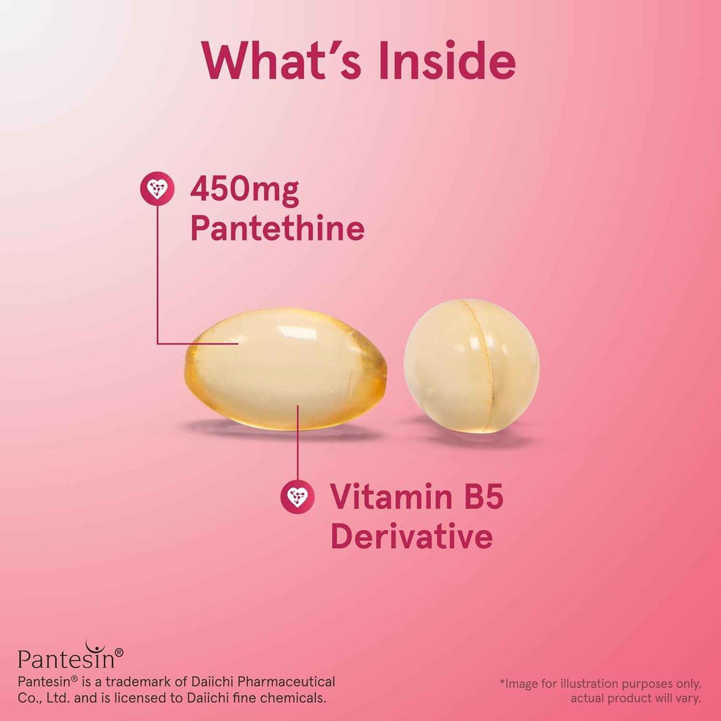 Pantethine 450mg Softgels - Coenzyme A Precursor - Heart Health & Metabolism Support - Pantothenic Acid Supplement - 60 Servings