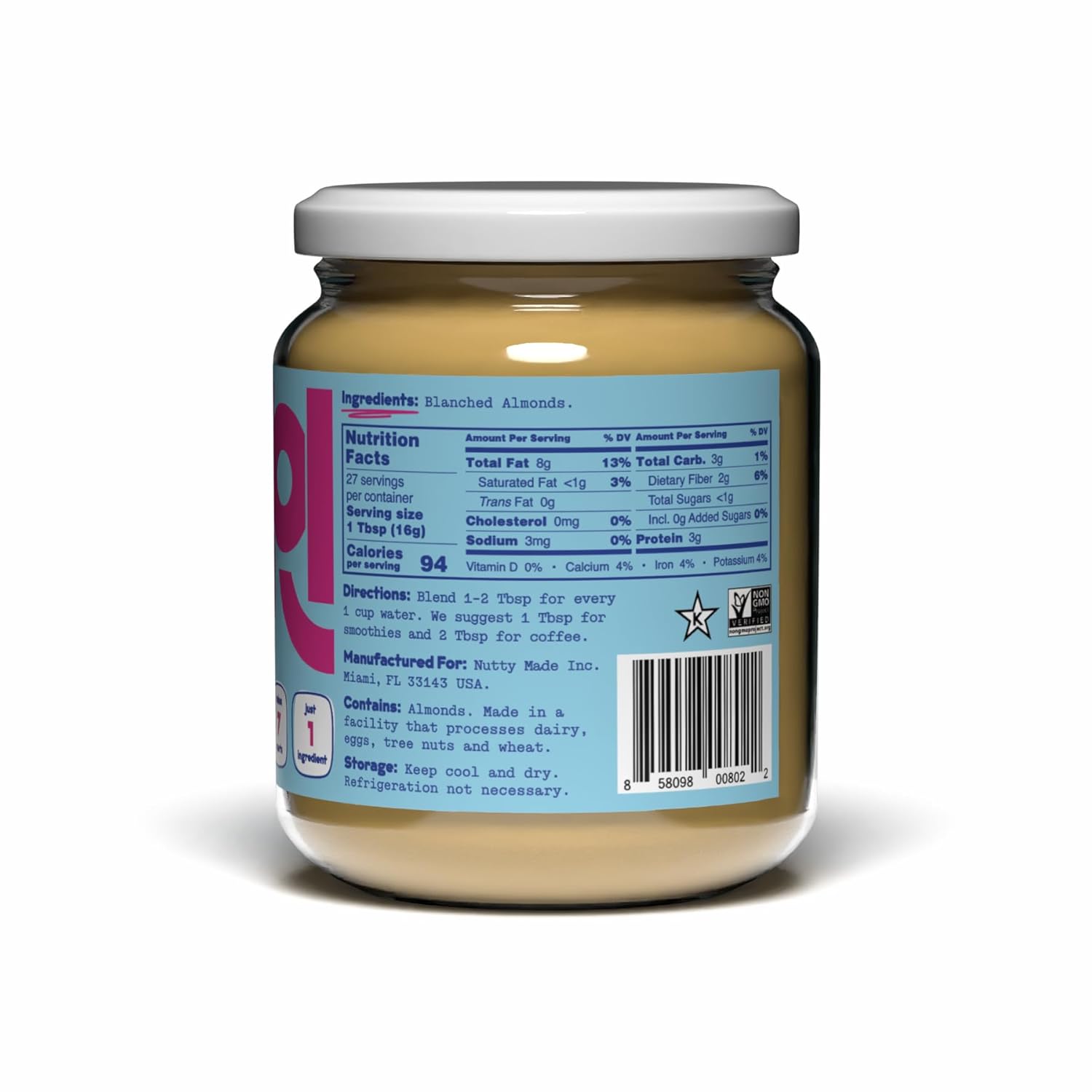 organic-almond-milk-powder-concentrate---unsweetened-vegan-keto-friendly-dairy-free---27-servings-makes-7-quarts---almond-butter-substitute-for-coffee-creamer-smoothies-baked-goods---no-added-sugar-pure-almond-taste-3