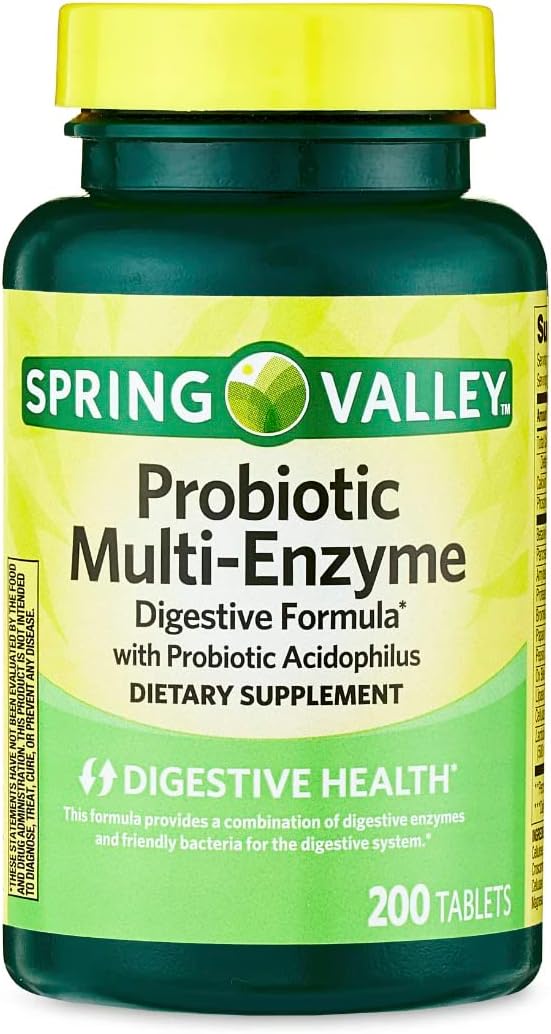 spring-valley-multi-enzyme-probiotic-tablets---200-count-bottle---digestive-health-support-supplement-1