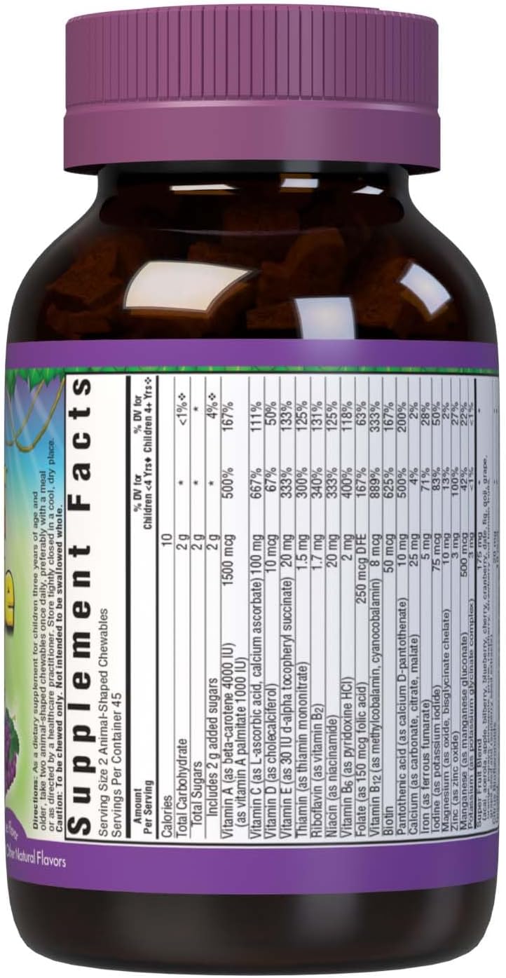 bluebonnet-super-earth-rainforest-animalz-multiple-chewable---90-count---light-greypurple---kids-multivitamin-supplement-2