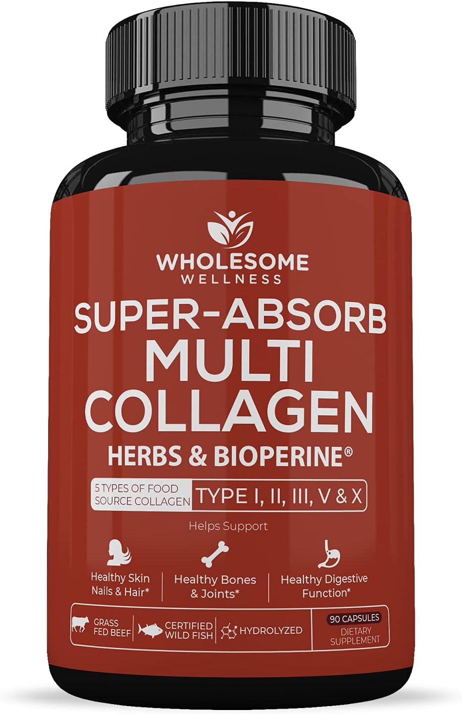 organic-multi-collagen-pills-with-whole-food-multivitamin-for-women---natural-blend-of-collagen-types-i-ii-iii-v-x-herbs-minerals-and-bioperine-2