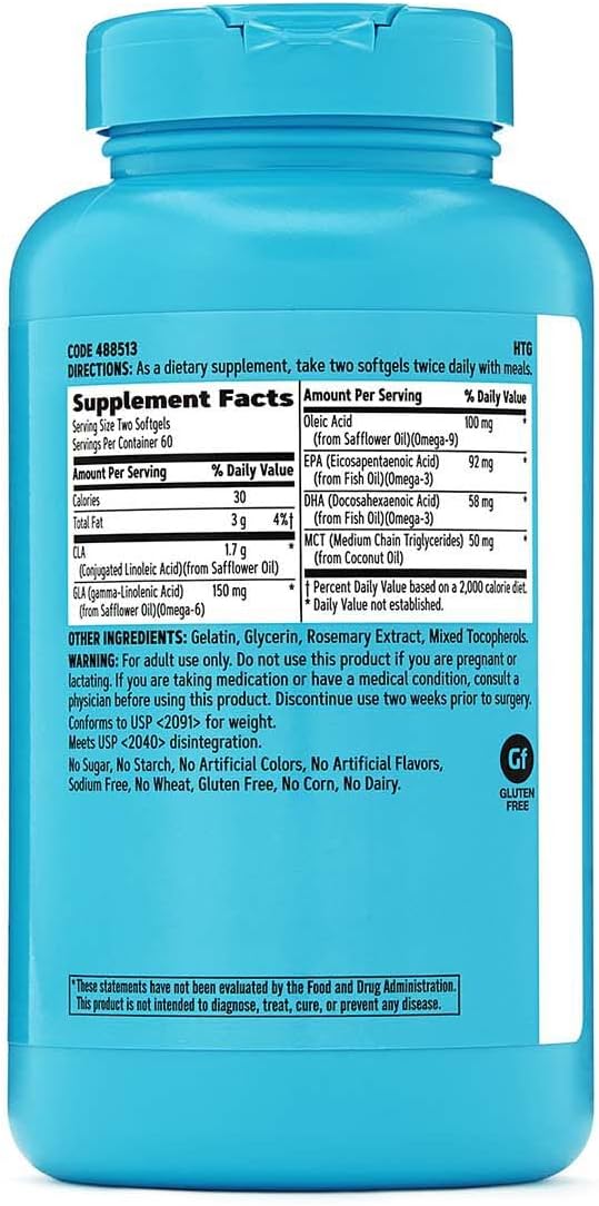 gnc-total-lean-premium-cla-3-6-9-softgel-capsules-for-body-composition-muscle-tone-energy-cardiovascular-and-joint-health---120-count-2