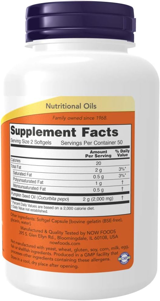 now-foods-pumpkin-seed-oil-softgels---1000-mg-100-count---cold-pressed-non-gmo-supplement-for-prostate-health-2