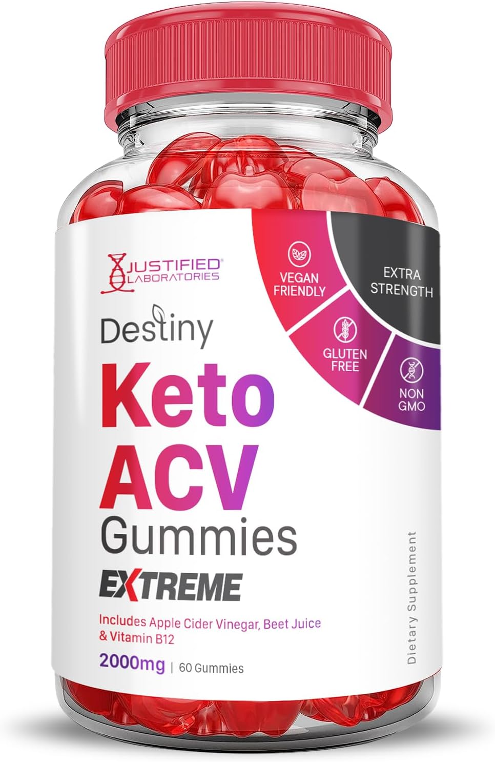 destiny-keto-acv-gummies-3-pack---2000mg-extreme-formula-with-pomegranate-beet-juice-powder-b12---vegan-non-gmo---180-gummies-3
