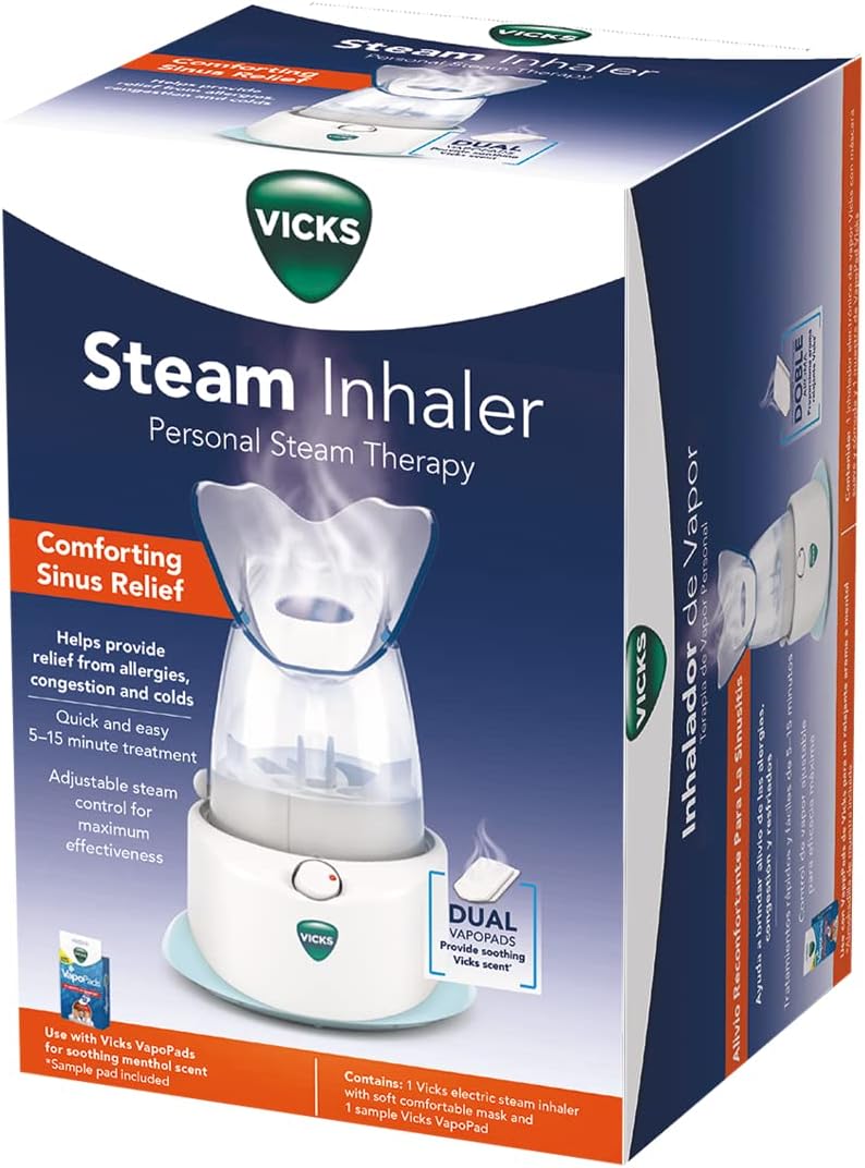 vicks-v1200-personal-steam-inhaler-with-soft-face-mask-for-targeted-relief-from-sinus-problems-congestion-and-cough---use-with-vicks-vapopads-for-soothing-menthol-steam-therapy-2