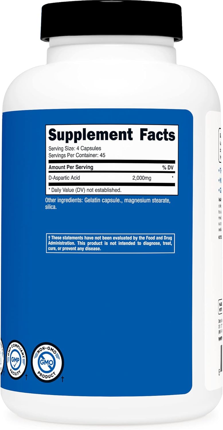 high-potency-d-aspartic-acid-daa-capsules---2000mg-per-serving---180-capsules---non-gmo-supplement-by-nutricost-3