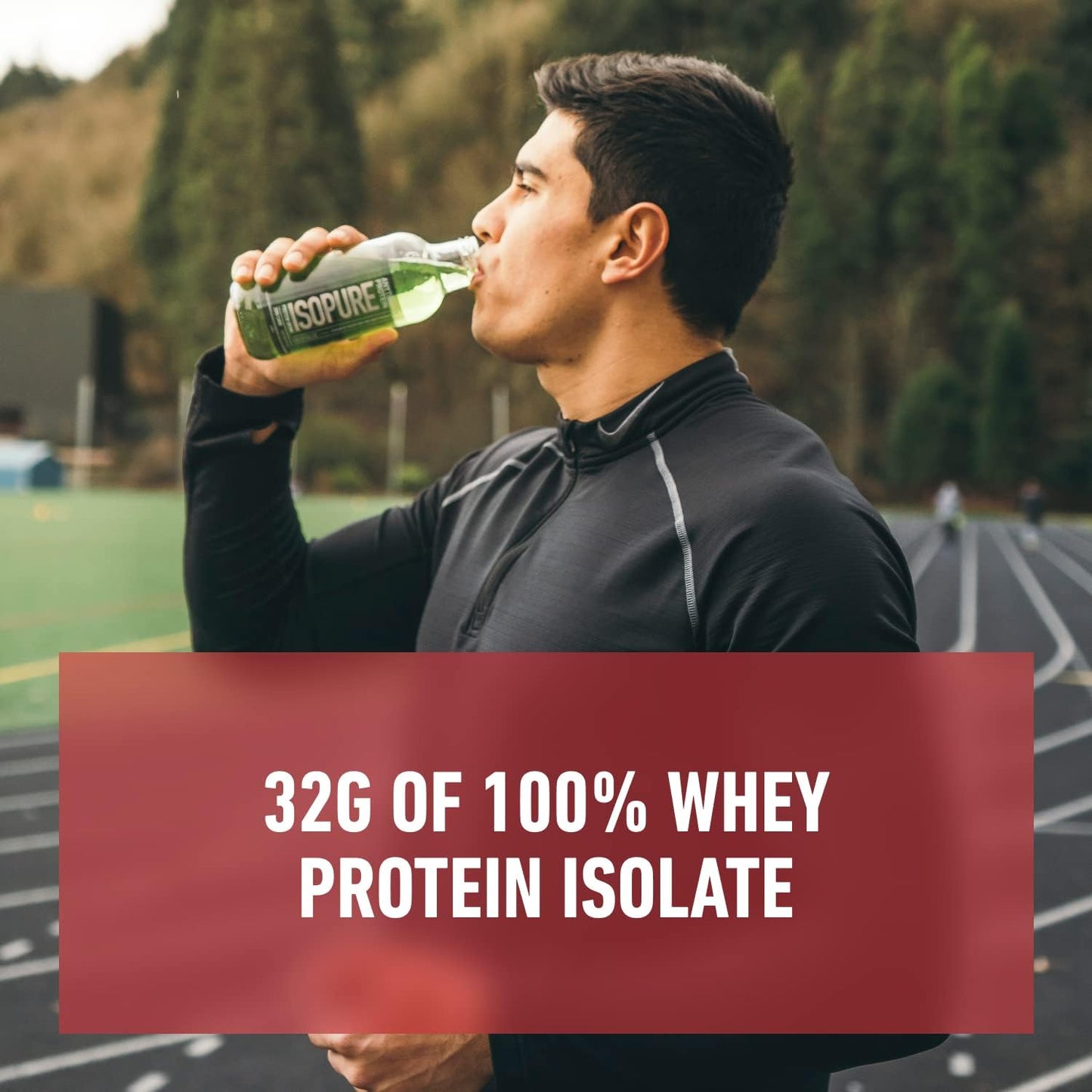 Isopure Zero Carb Alpine Punch Whey Protein Isolate Drink, 32g Protein, Ready-to-Drink, 16 fl oz (12 Bottles) - Espot.com.au