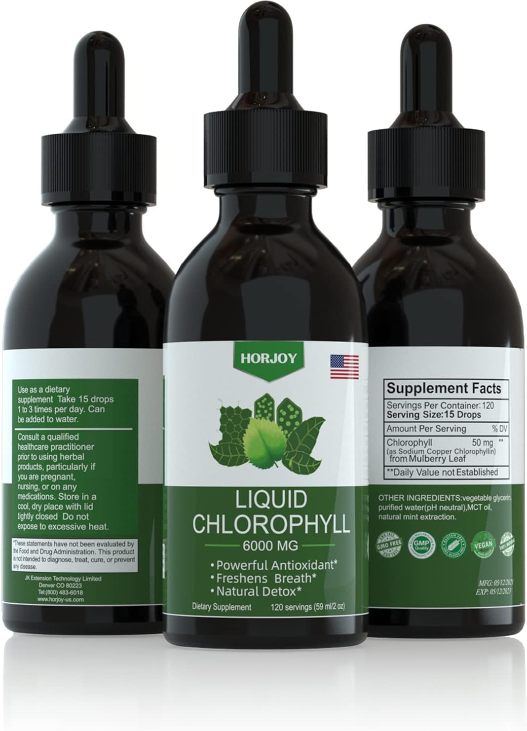 chlorophyll-liquid-drops-for-energy-immune-support---natural-detox-deodorant---altitude-sickness-relief---fast-absorption-vegan-non-gmo---120-servings-50mg-2