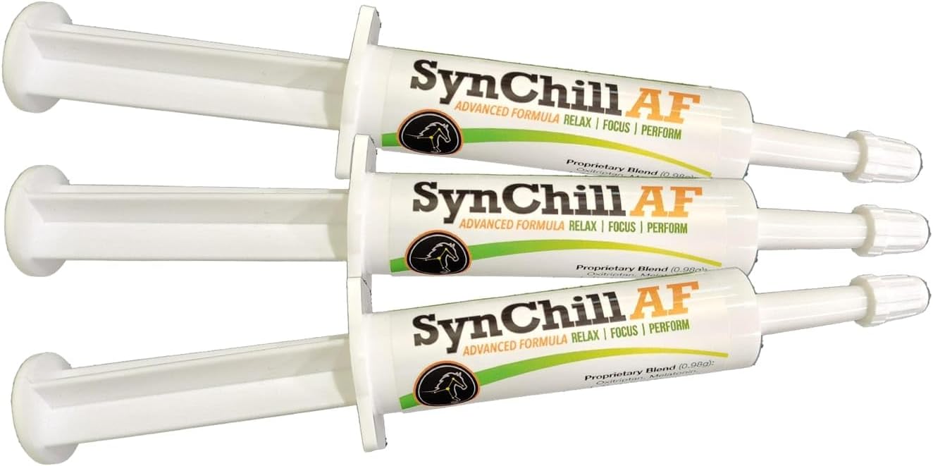 synnutra-equine-synchill-af-calming-gel---single-serving---advanced-formula-with-l-theanine---100-natural-supplement-for-nervous-horses---3-pack-1