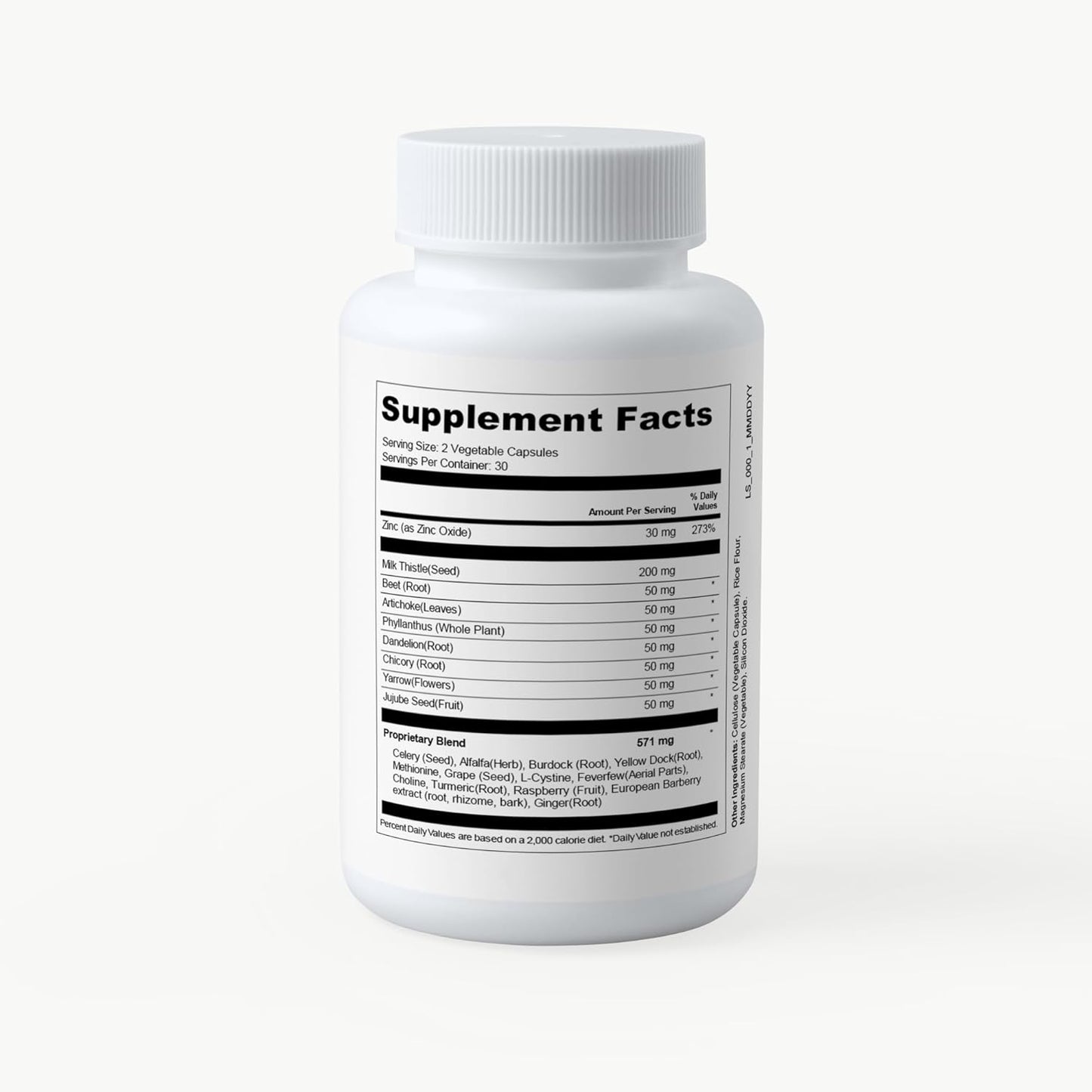 pcos-queen-gut-liver-detox-supplement---vegan-formula-with-milk-thistle-dandelion-for-women---supports-liver-detox-digestion-bloating---1-bottle-2