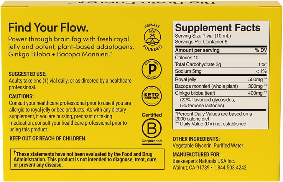 blxr-brain-fuel-liquid-formula---memory-focus-clarity-support-with-royal-jelly-ginkgo-biloba-bacopa-monnieri---keto-gluten-free---6-ct-3