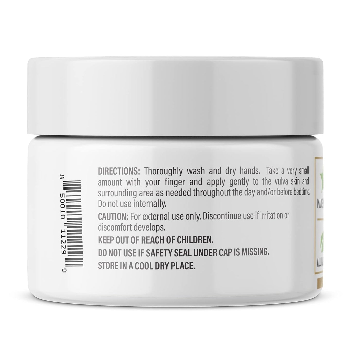 Organic Vulva Cream for Menopause Support, Itching Relief, and Vaginal Moisturizing | Estrogen-Free Feminine Care Solution | 2 Oz - Made in USA by NewLife Naturals - Espot.com.au