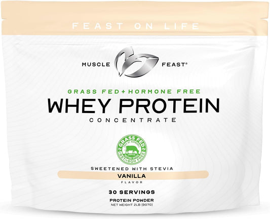 vanilla-grass-fed-whey-protein-concentrate-powder-2lb---hormone-free-all-natural-pasture-raised-by-muscle-feast-1