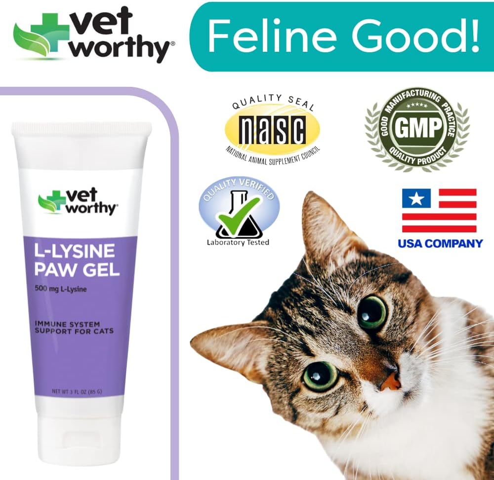 salmon-flavored-l-lysine-paw-gel-for-cats---immune-system-support-and-overall-health---3oz-cat-supplement-6