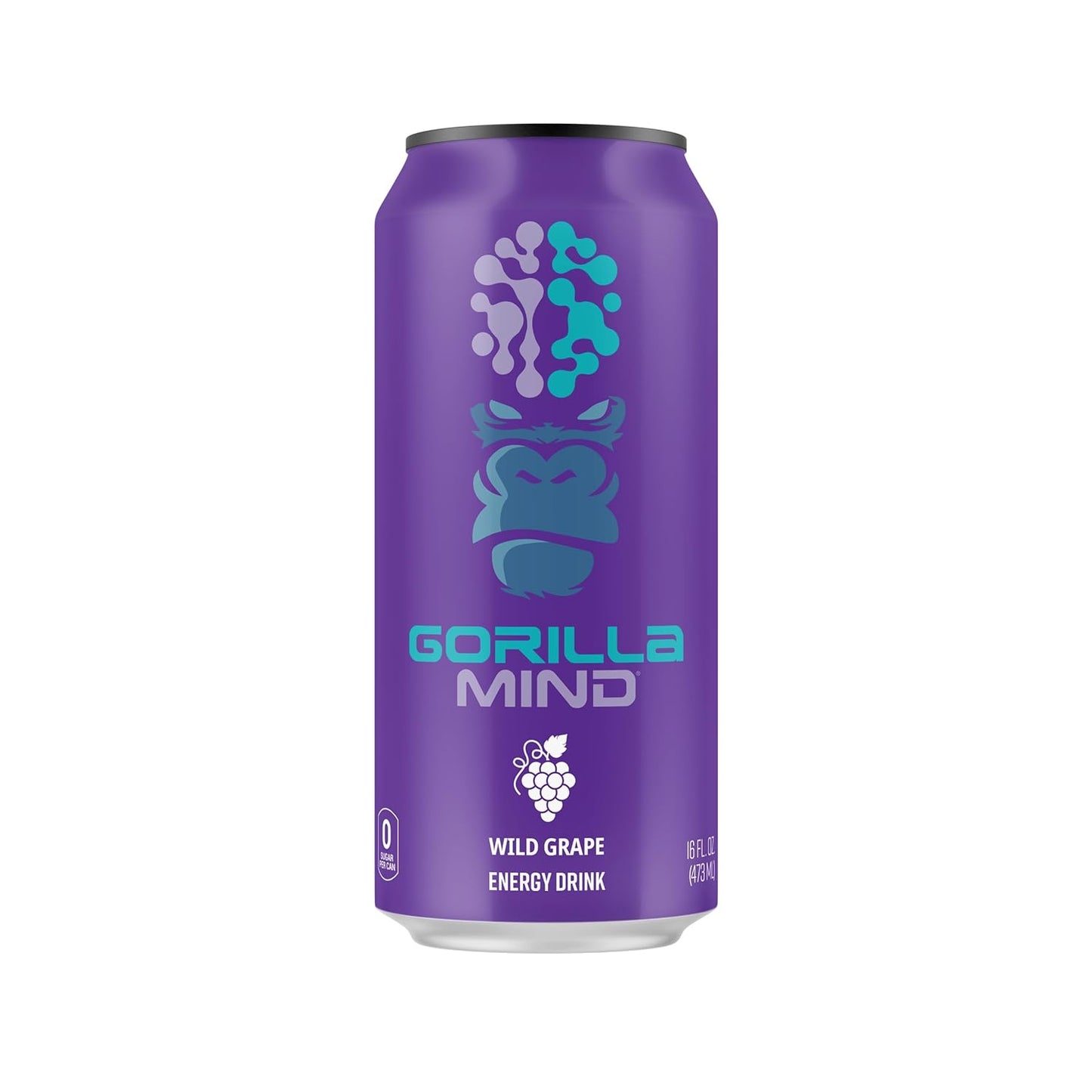 premium-gorilla-mind-energy-drink---boost-energy-focus-with-n-acetyl-l-tyrosine-alpha-gpc-caffeine-uridine-saffron---zero-sugar-zero-artificial-colors---16oz-12-pack-variety-pack-2-2