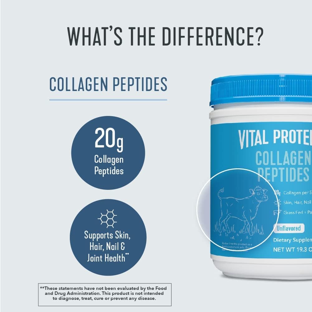 20-oz-vital-proteins-unflavored-collagen-peptides---hydrolyzed-type-i-iii-collagen-for-healthy-hair-skin-nails---non-gmo-dairy-gluten-free-8