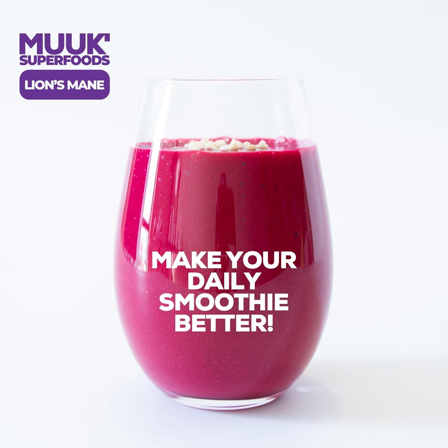 Organic Lion's Mane Mushroom Powder by MUUK' SUPERFOODS - Premium Quality Supplement for Cognitive Health and Immune Support - Espot.com.au