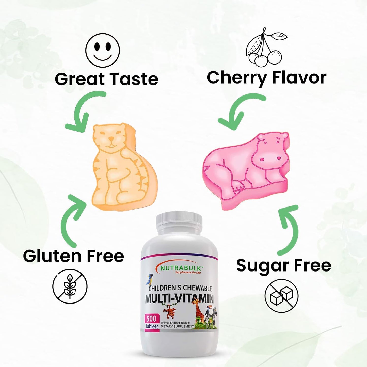 usa-made-nutrabulk-childrens-chewable-multi-vitamins---supports-immune-bone-brain-health---vegan-gluten-free---500-cherry-tablets-7