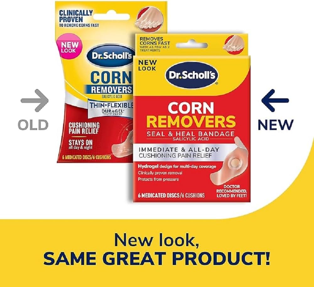 Dr. Scholl's Corn Removers with Hydrogel Technology - 6 ct for Fast Relief and Protection from Shoe Pressure - Espot.com.au