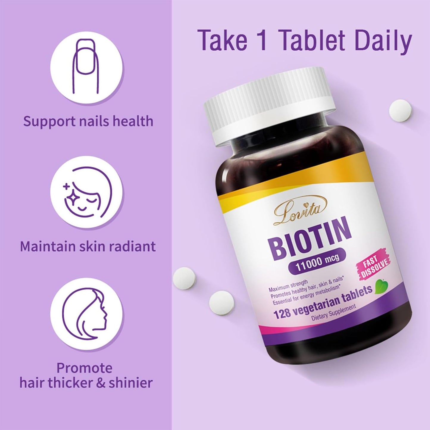 high-potency-lovita-biotin-11000mcg-for-hair-skin-nails-growth---128-vegetarian-dissolvable-tablets-3