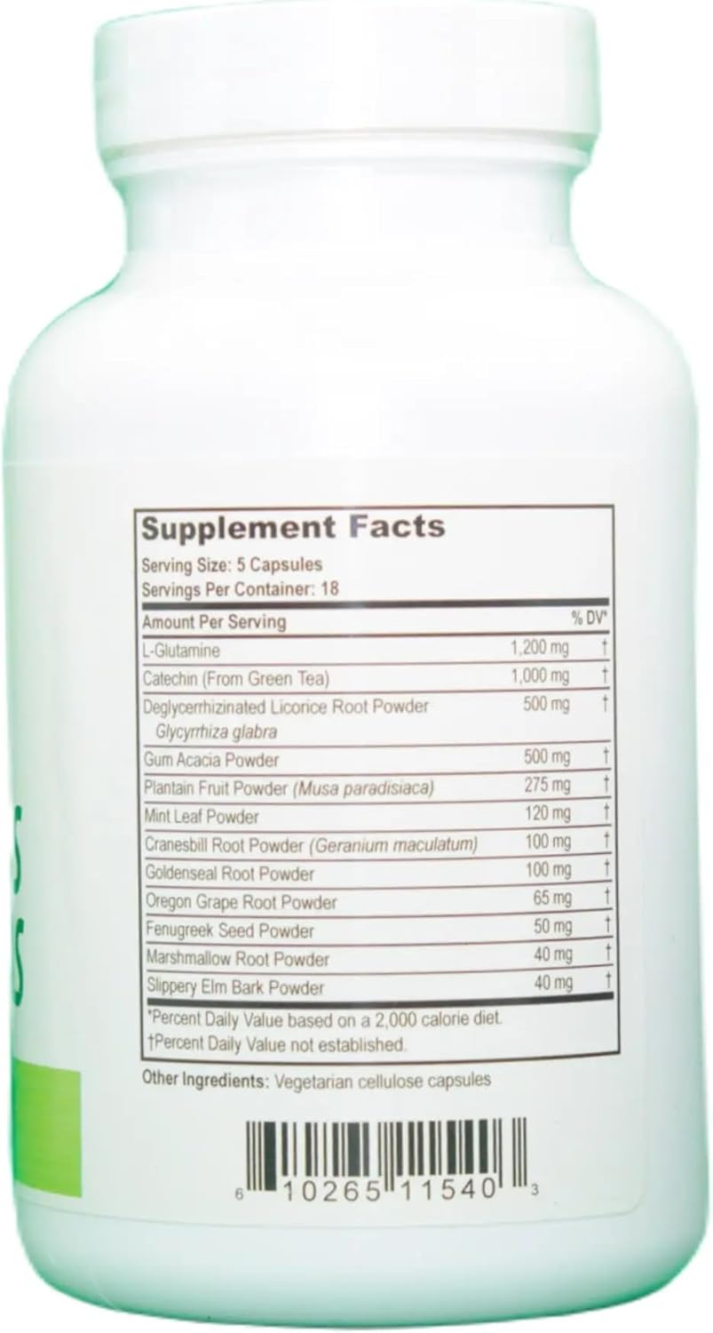 Support Digestive Health with Slippery Elm Bark and Goldenseal Root Capsules - 90 Count - Relieves Gastritis and Ulcers - Promotes Gut Health - Espot.com.au