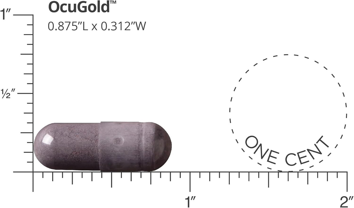 Clinical-Grade OcuGold Supplement for Macula & Retina Health - 30 Vegan Capsules - with Lutein and Zeaxanthin for Eye Strain and Visual Performance - Espot.com.au