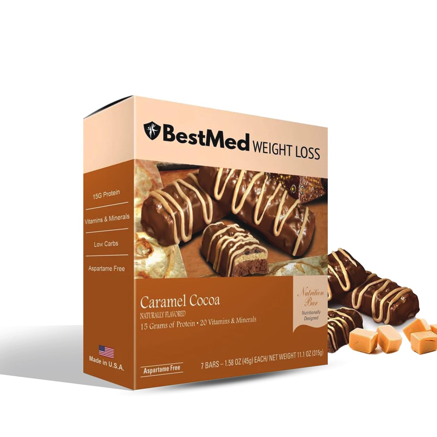 nutriwise-doctors-weight-loss-bestmed-high-protein-bar-caramel-cocoa---low-carb-15g-protein-low-sugar-high-fiber-low-calorie---7-count-box-meal-replacement-1