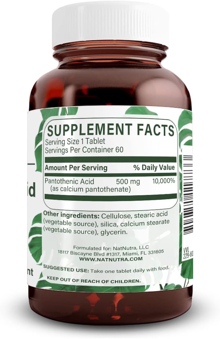 time-release-pantothenic-acid-500-mg-supplement-for-metabolism-energy-muscle-health-and-skin---natural-nutra-60-veg-tablets-2