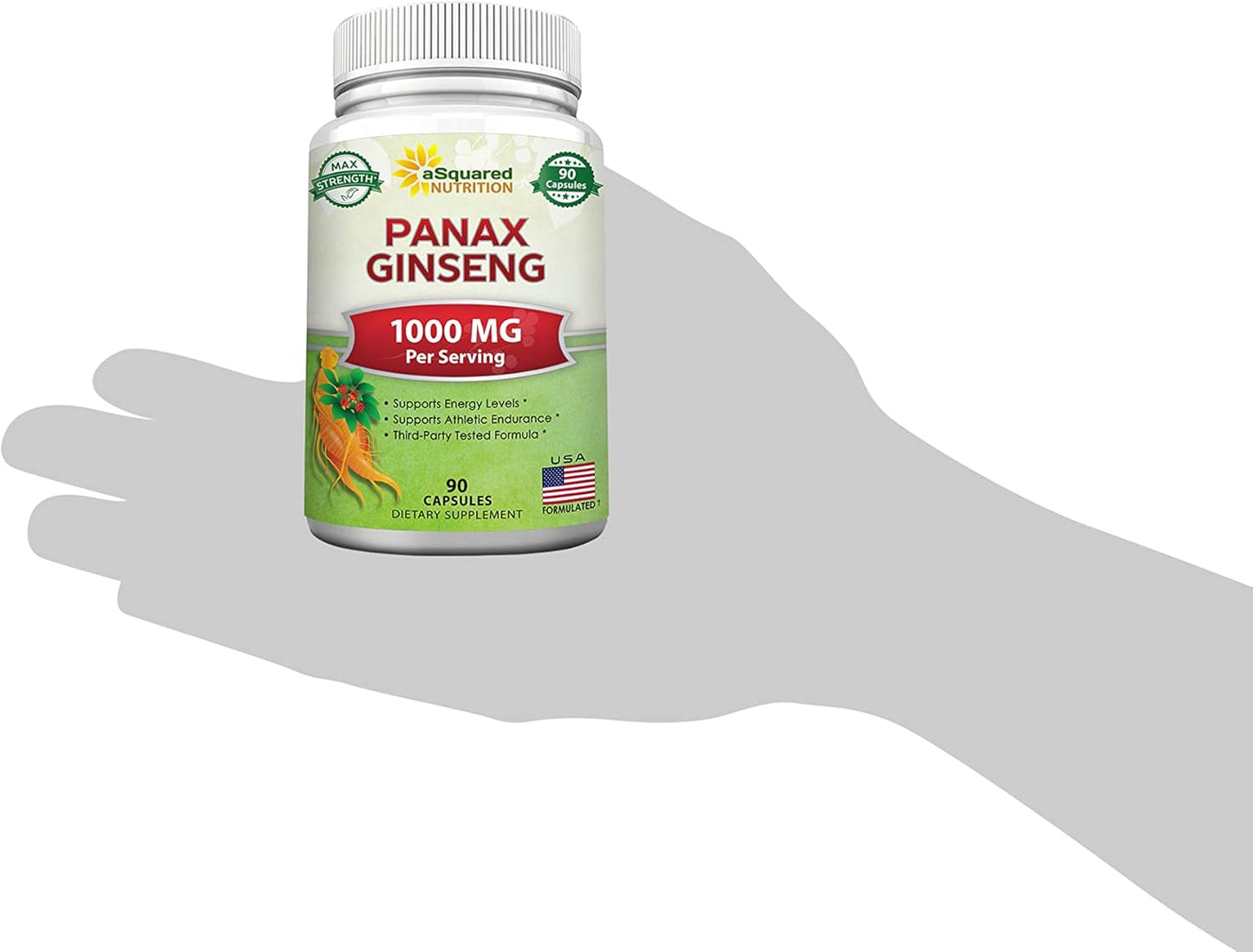 natural-korean-panax-ginseng-1000mg-max-strength-capsules---90-count-complex-root-extract-red-white-with-high-ginsenosides-for-energy---asian-supplement-tablets-8