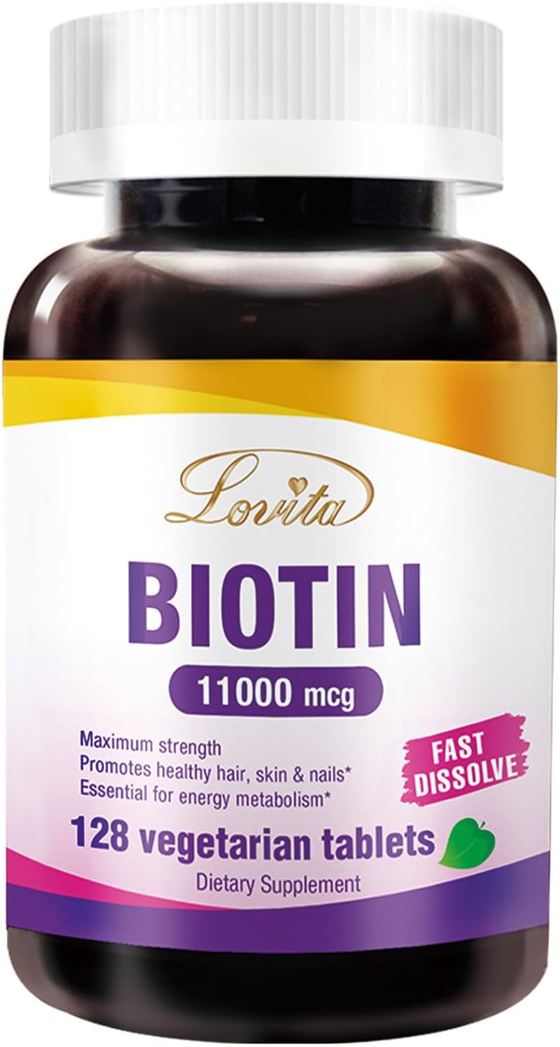 high-potency-lovita-biotin-11000mcg-for-hair-skin-nails-growth---128-vegetarian-dissolvable-tablets-1