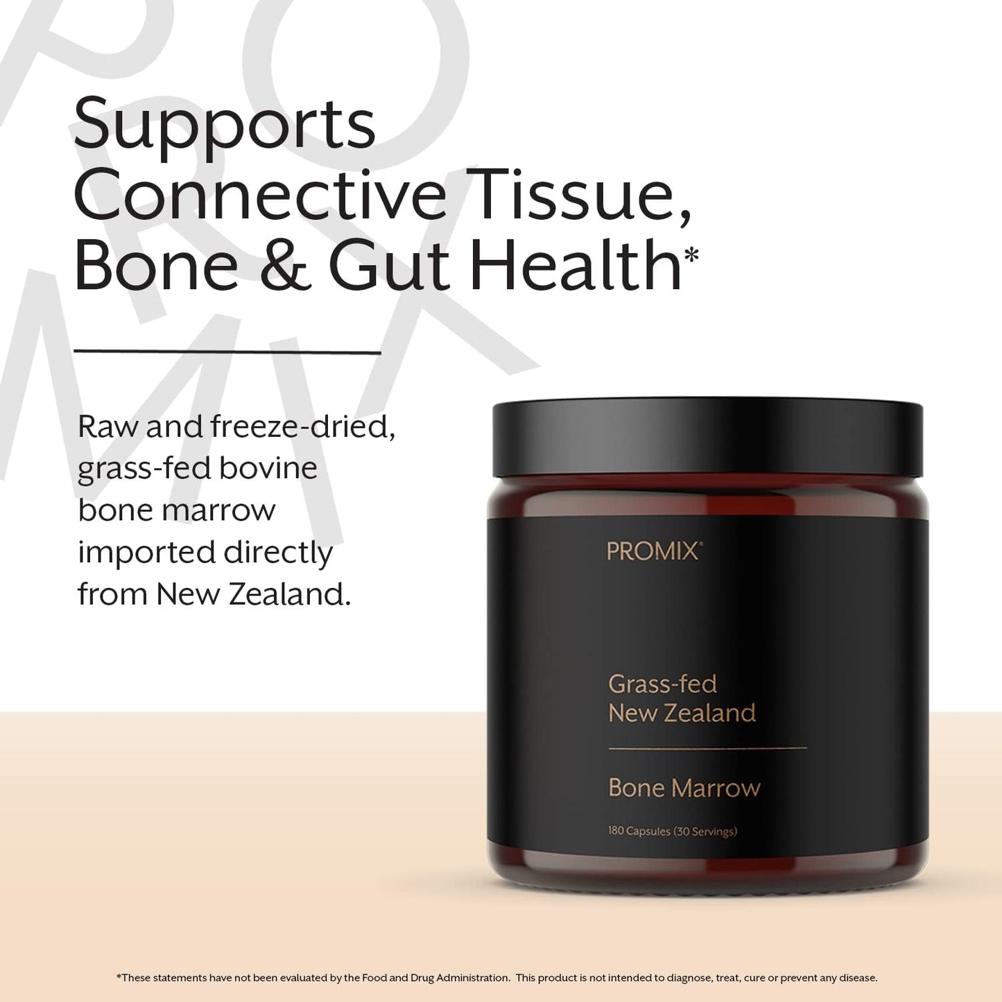 grass-fed-beef-bone-marrow-supplement-with-collagen-vitamins-minerals---180-gelatin-capsules---raw-freeze-dried---promix-nutrition-2