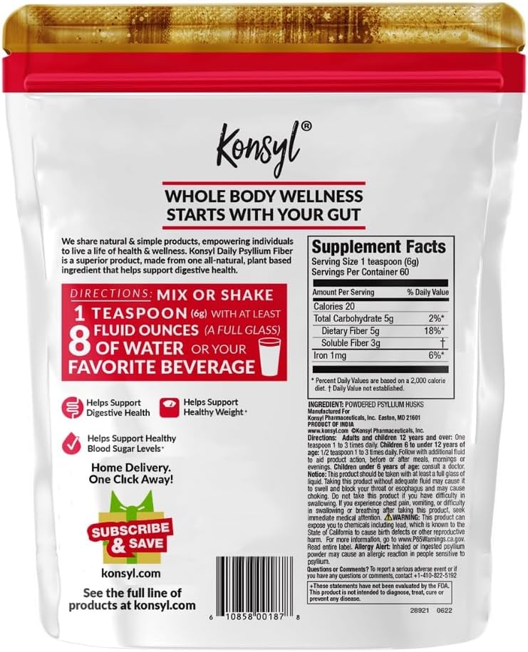 3-pack-konsyl-daily-psyllium-fiber-360g-gusset-bag---gluten-free-non-gmo-keto-friendly-unflavored---easy-mixing-fiber-supplement-2