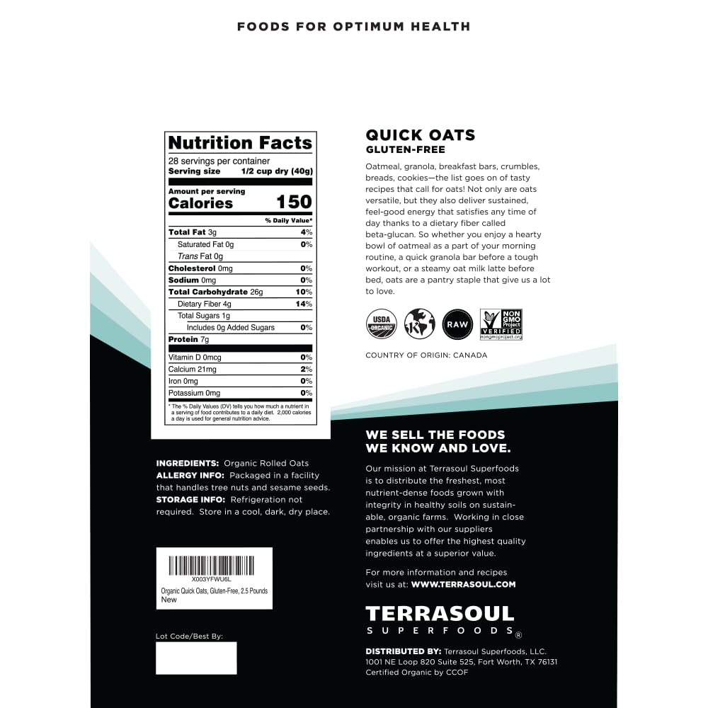 organic-instant-quick-oats---25-lbs---premium-grade---non-gmo---gluten-free-breakfast-essential-by-terrasoul-superfoods-2