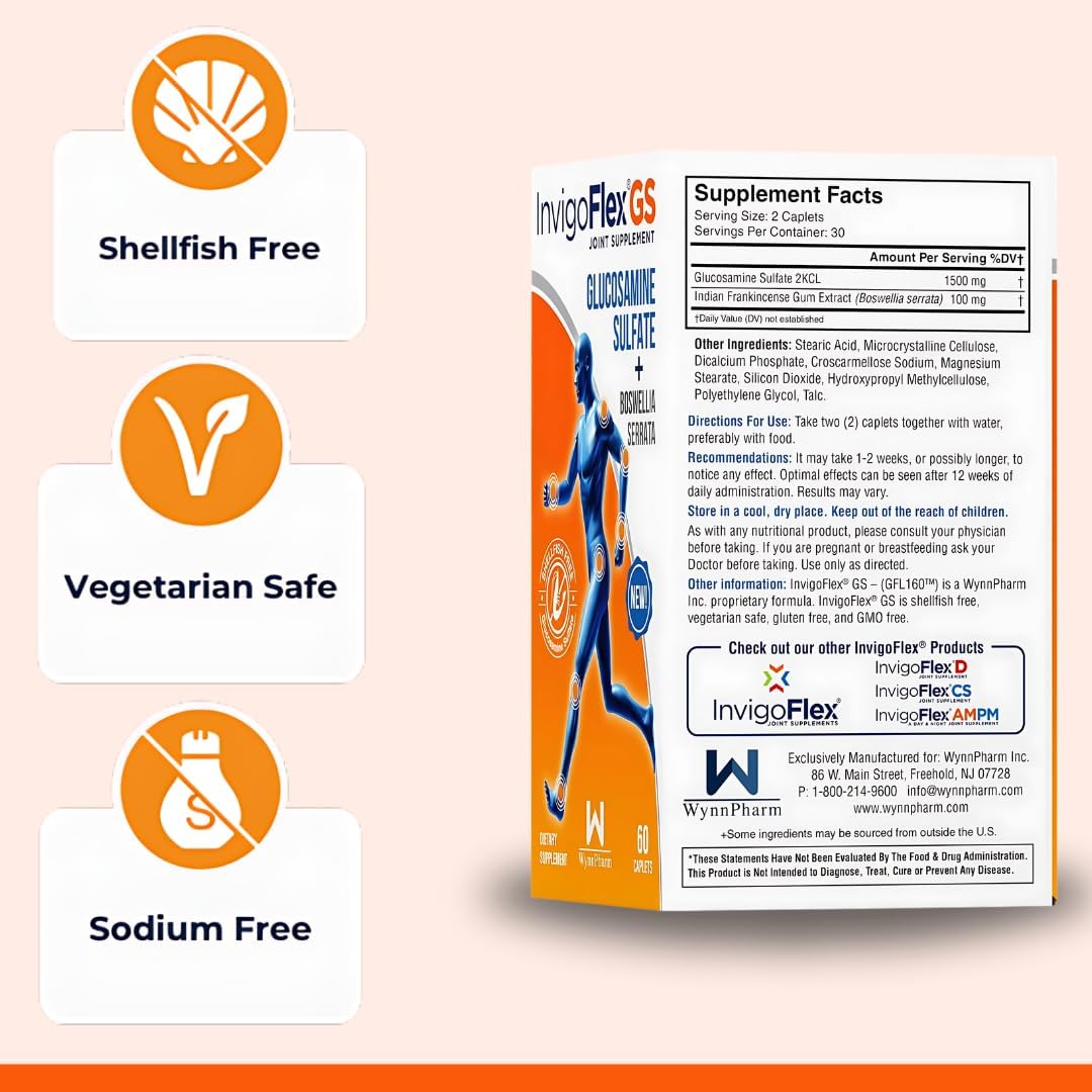 invigoflex-glucosamine-sulfate-with-boswellia-serrata---shellfish-free-vegetarian-safe---non-gmo-gluten-free---premium-joint-supplement---2-pack-2