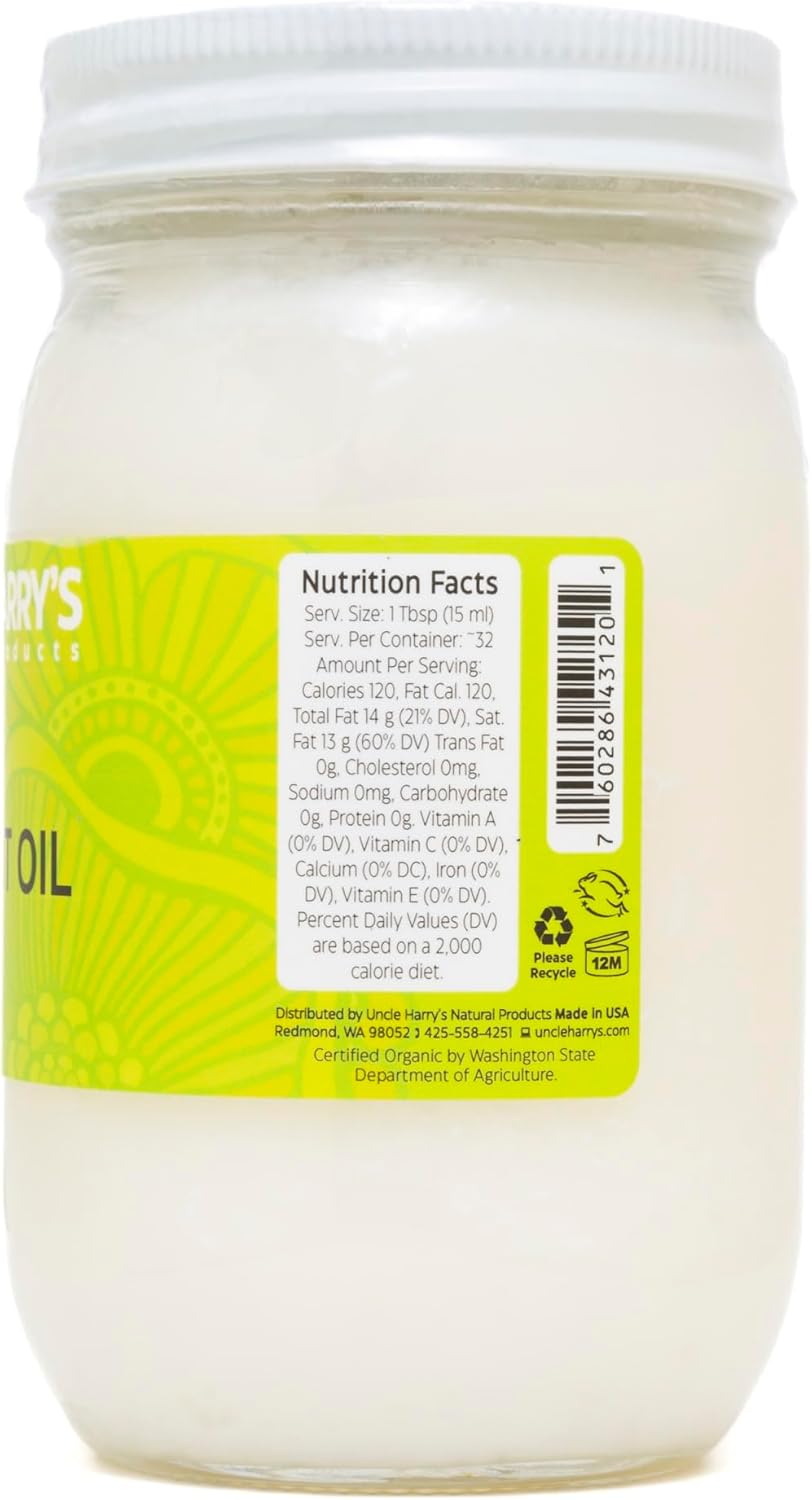 organic-16oz-uncle-harrys-herbal-coconut-oil---gluten-free-and-vegan-pure-cooking-oil-3