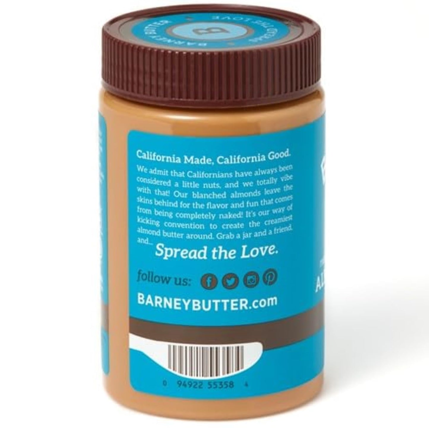 barney-butter-smooth-almond-butter---16oz-jar-skin-free-almonds-non-gmo-gluten-free-keto-paleo-vegan---no-stir-formula-6
