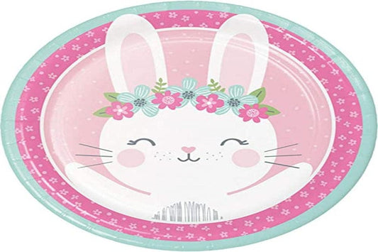 bunny-party-paper-plates-875-8ct---colorful-dinner-plates-for-parties-by-creative-converting-1