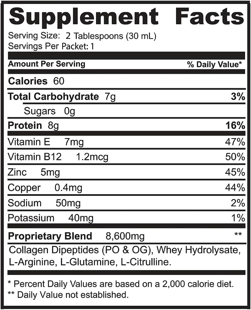 cherry-flavored-sugar-free-collagen-whey-protein-supplement-for-healthy-skin-hair---25-packets-1-oz-each---men-womens-dpp-dipeptide-power-liquid-formula-5