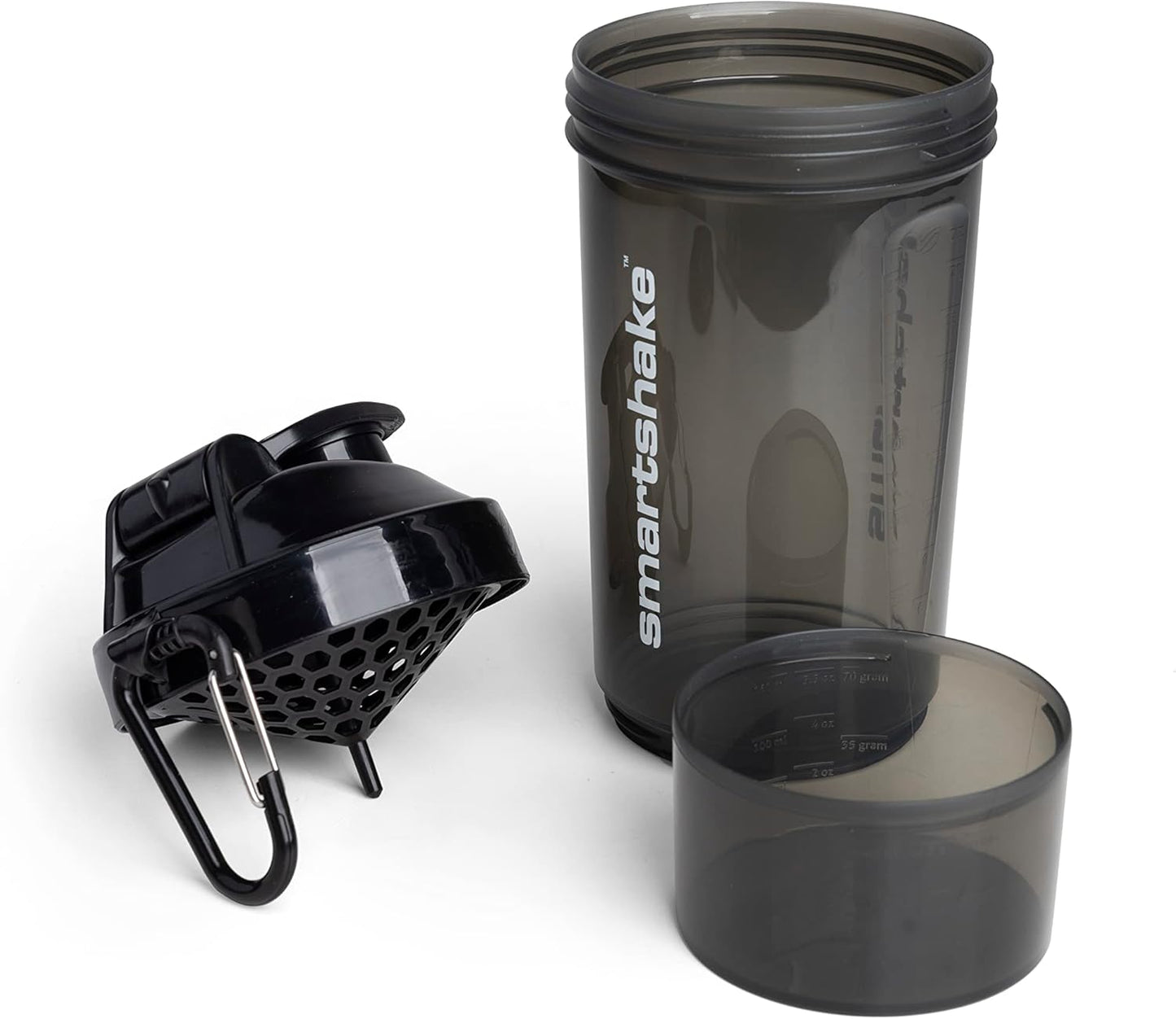black-smartshake-o2go-one-800ml-protein-shaker-bottle-with-leakproof-lid---bpa-free---27-oz-capacity---ideal-for-men-and-women-2