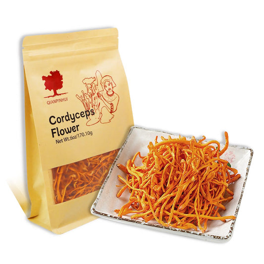6oz-qianpinhui-cordyceps-flower-whole-dried-mushroom---boost-energy-reduce-fatigue-ideal-for-soup-cooking-cooling-tea-making-1