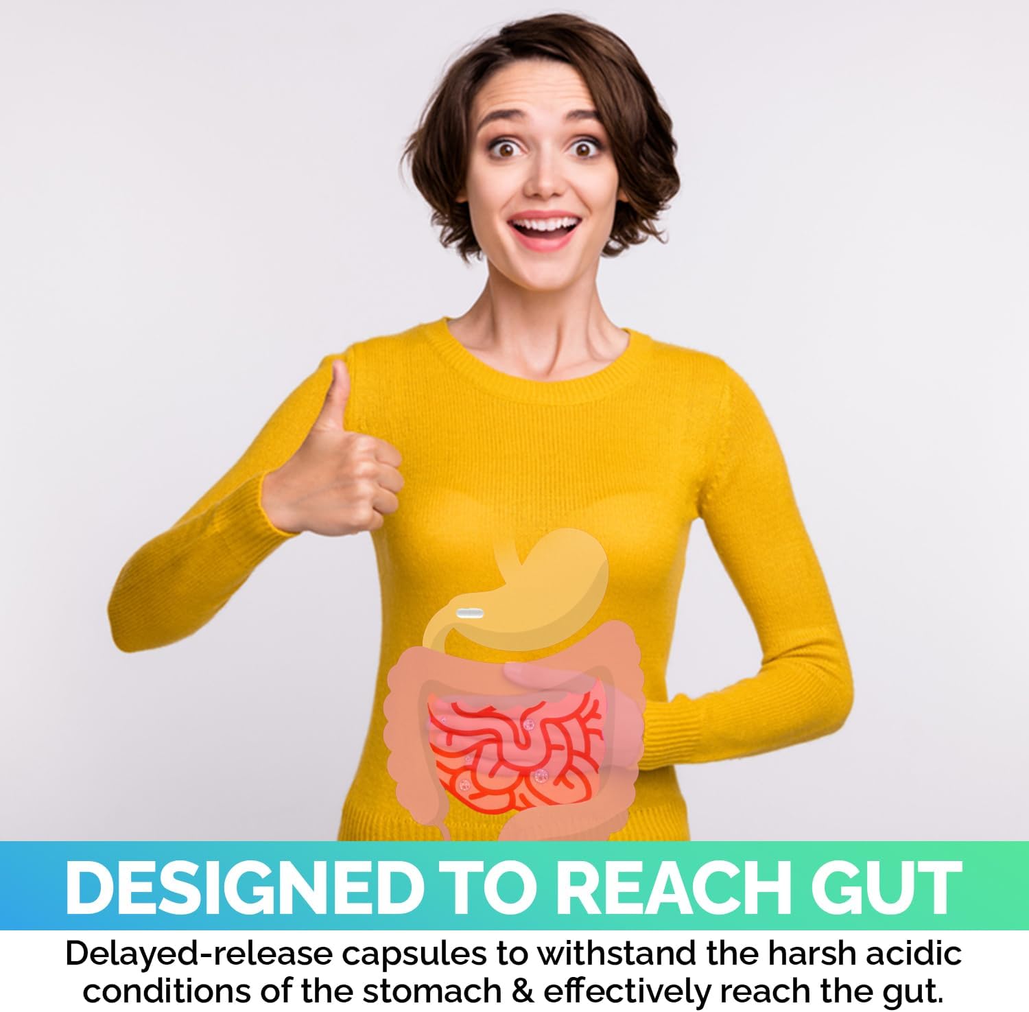 EchoHeals CEUTICALS Acidophilus Probiotic - 30 Billion CFUs for Digestive & Immune Health - 60 Capsules - Espot.com.au
