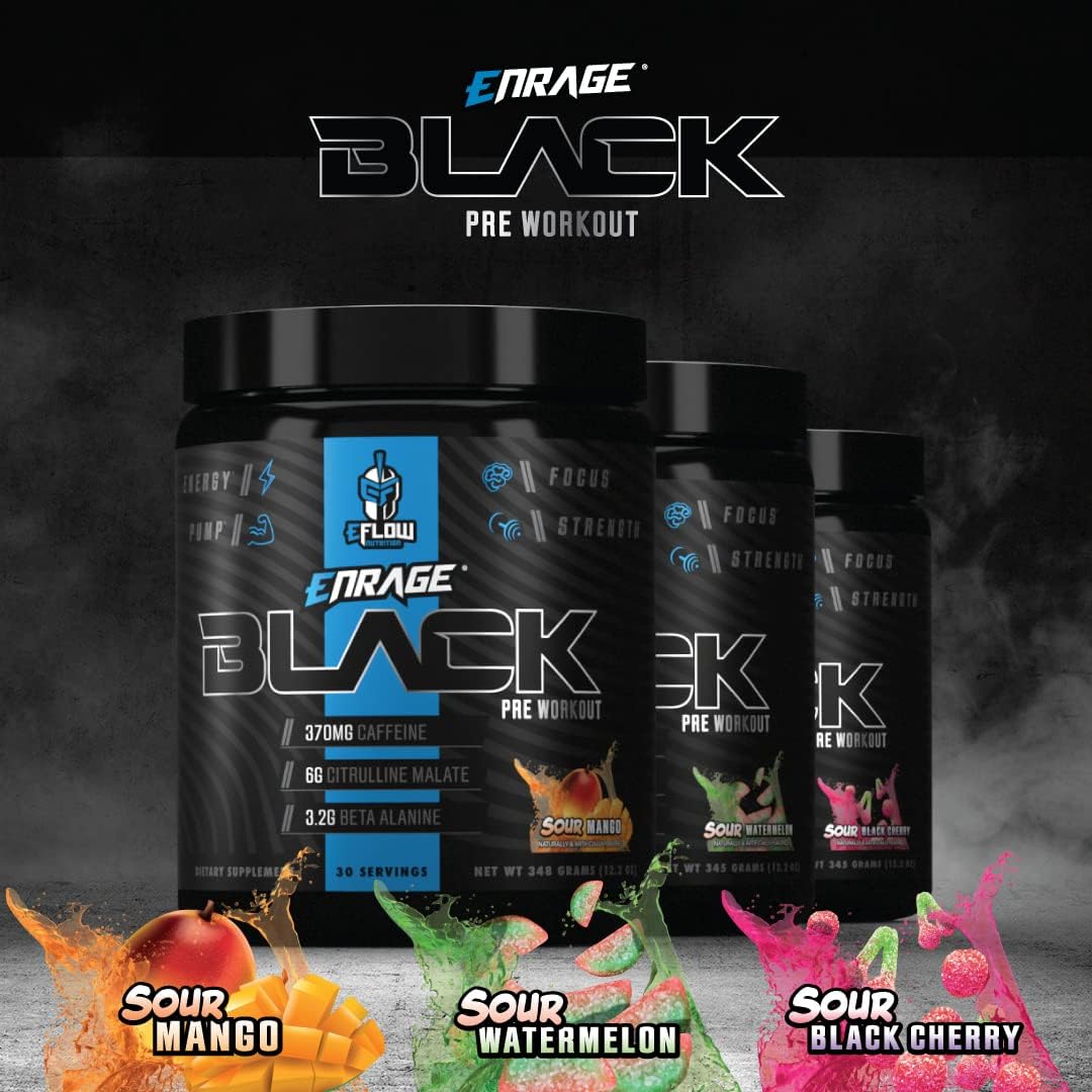 eflow-nutrition-enrage-black-high-stimulant-pre-workout-powder---boost-energy-pumps-strength---4-flavors---sour-watermelon---30-servings-7