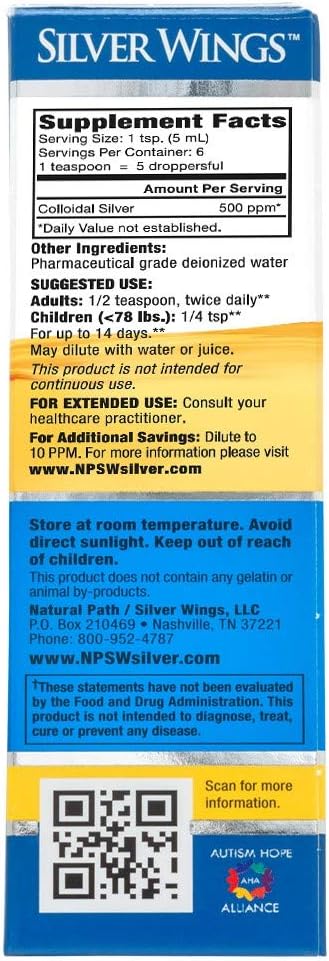 colloidal-silver-immune-support-liquid---500ppm-1-fl-oz---natural-path-silver-wings---amber-brown-formula---pack-of-1-5