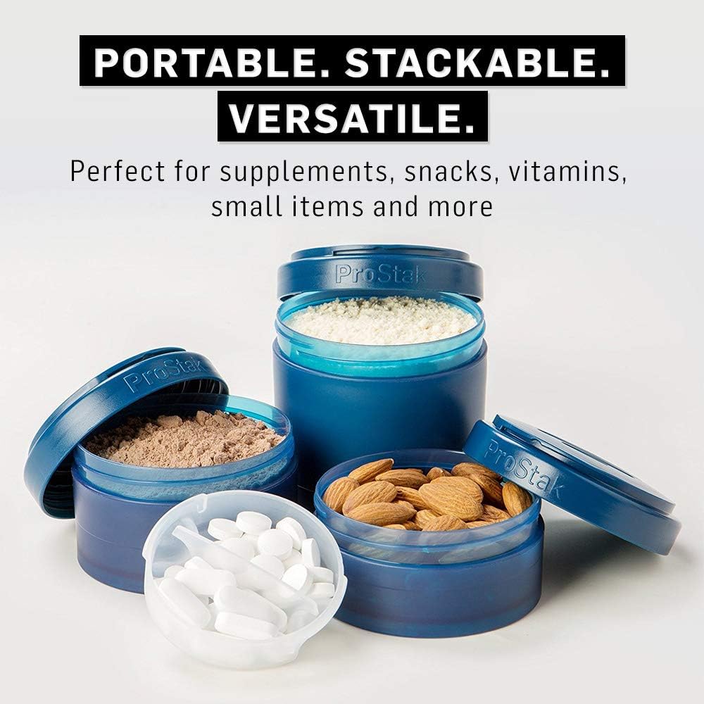 prostak-system-shaker-bottle-with-pill-organizer-22-ounce-navy---blender-bottle-for-protein-powder-storage-9