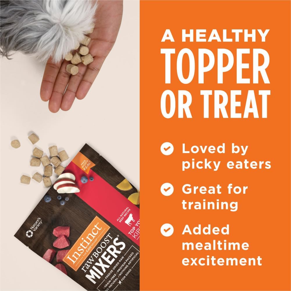 natural-beef-instinct-raw-boost-mixers---freeze-dried-dog-food-topper-grain-free-recipe---6-oz-bag-6