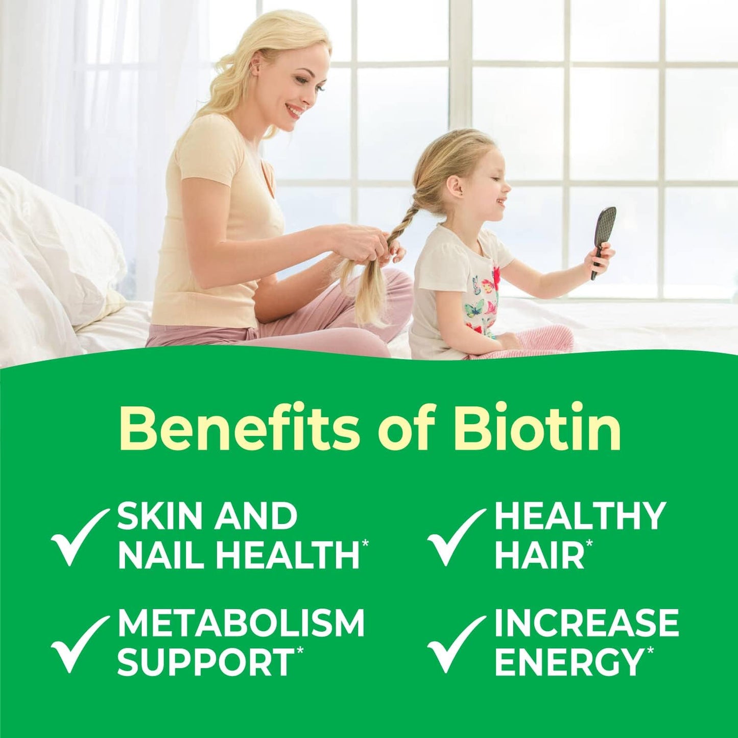 Vegan Kids Biotin 5000mcg Jelly Beans | Tasty B7 Vitamin Supplement | Hair, Skin, Nail Health | Hair Vitamins for Kids | 60 Jellies - Espot.com.au