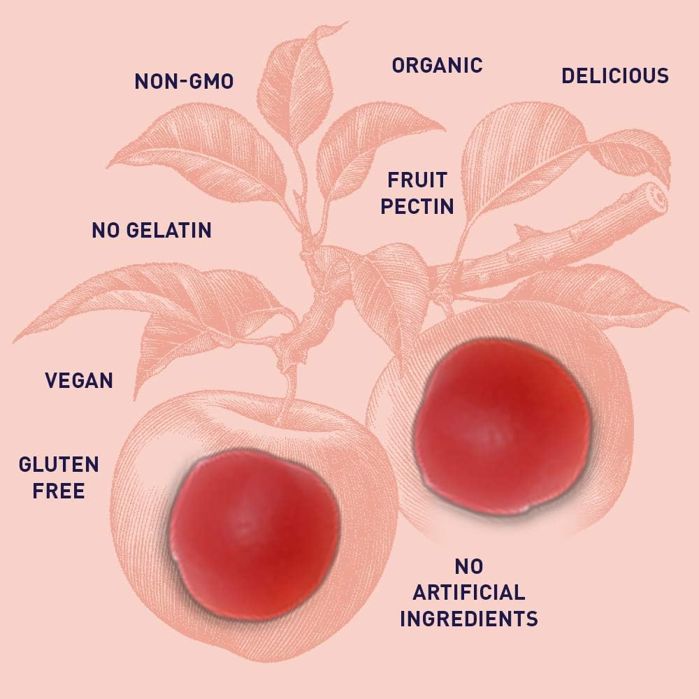 Organic Apple Cider Vinegar Probiotic Gummies with Vitamin B12 - Vegan & Non-GMO Digestion Support - 60 Gummies, 2 Billion CFUs - Espot.com.au